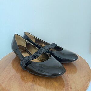 VINTAGE BCBG PARIS brown chocolate ballet flats - OBO